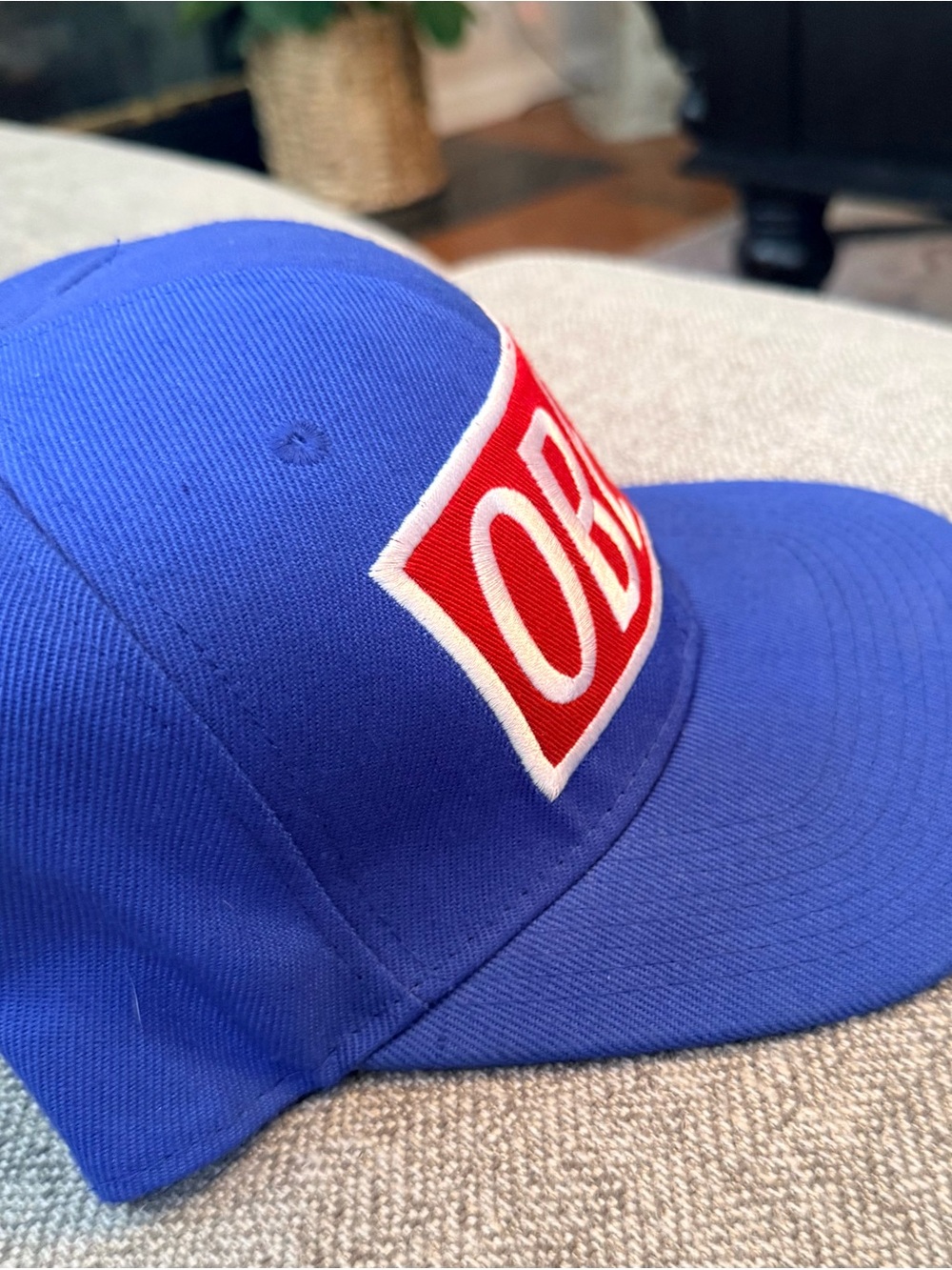 Obey Blue Cap with White Embroidered Logo - Picture 2 of 6